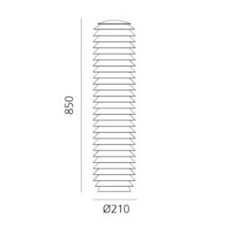 Artemide Slicing LED-Wegeleuchte, Höhe 85 Cm -Heimbeleuchtung 10000629 2