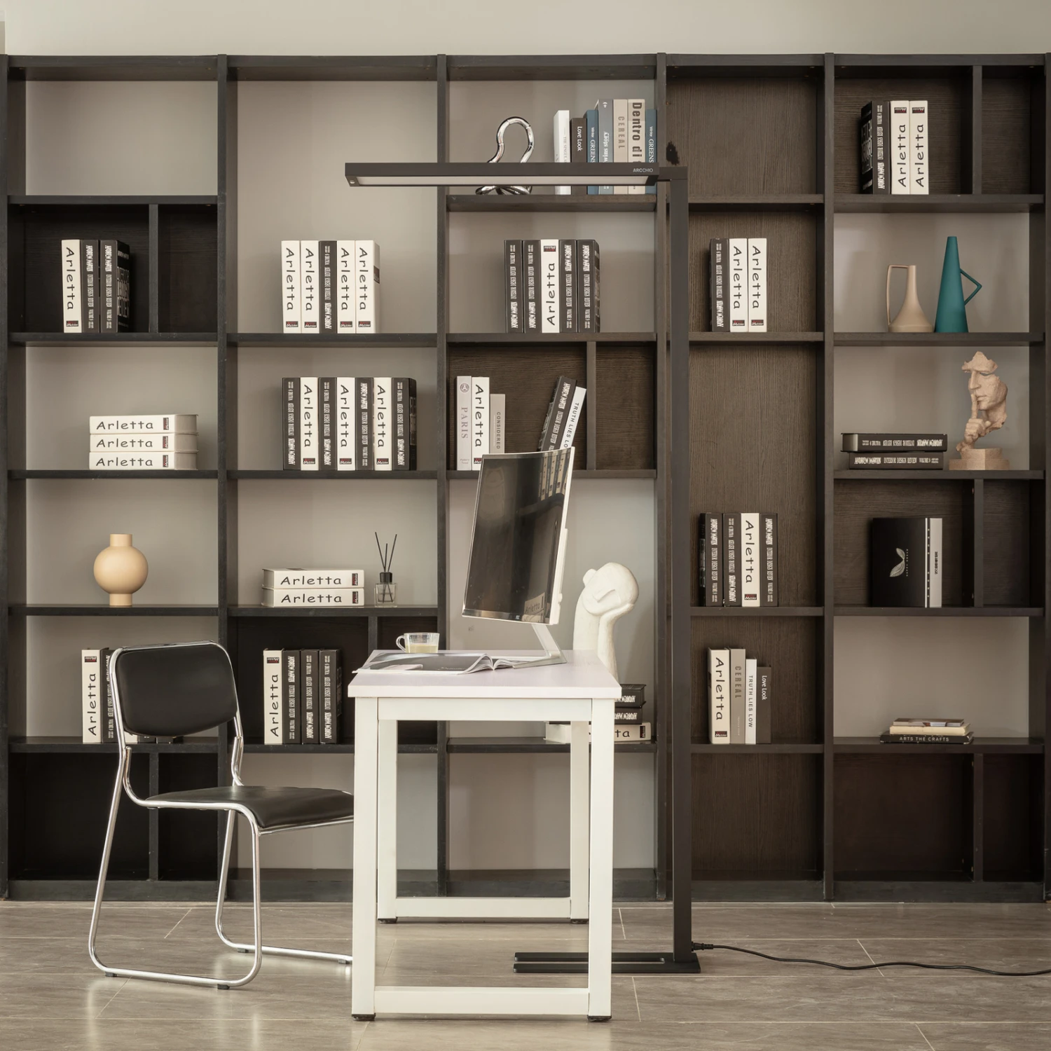 Arcchio Finix LED-Stehleuchte Schwarz 100W Dimmbar 2 Arcchio Finix LED-Stehleuchte Schwarz 100W Dimmbar – Bild 2