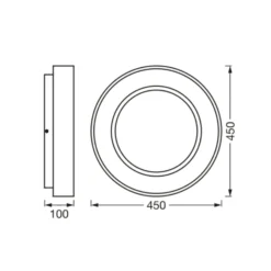 LEDVANCE SUN@Home Circular LED-Deckenlampe Silber -Heimbeleuchtung 10002554 3