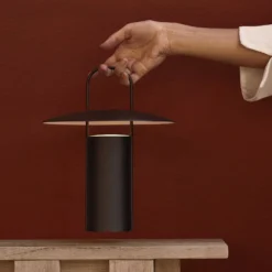 Audo Ray LED-Tischleuchte, Tragbar, Schwarz -Heimbeleuchtung 10004483 3