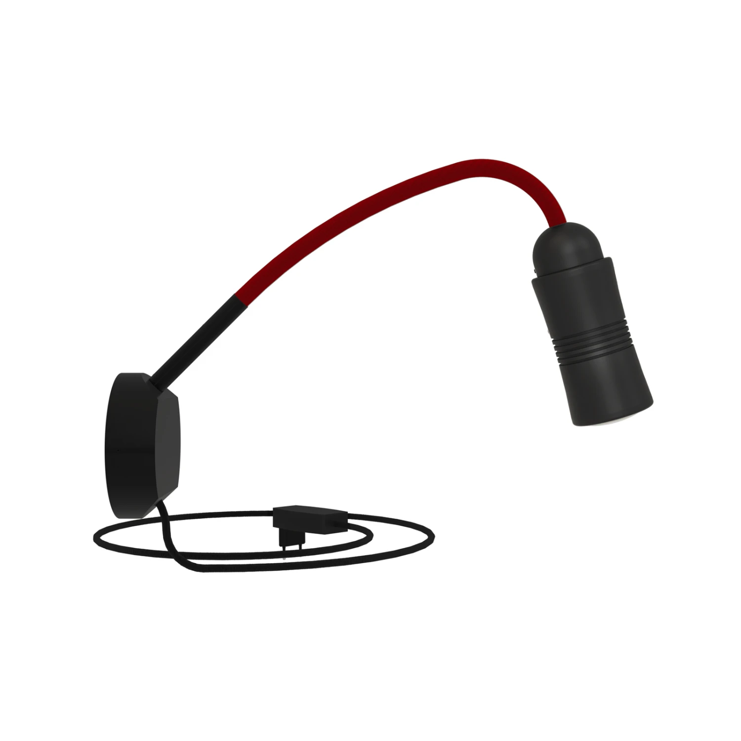 Neo! Flex Hotel II LED-Wandleuchte, Schwarz/rot 2 Neo! Flex Hotel II LED-Wandleuchte, Schwarz/rot – Bild 2