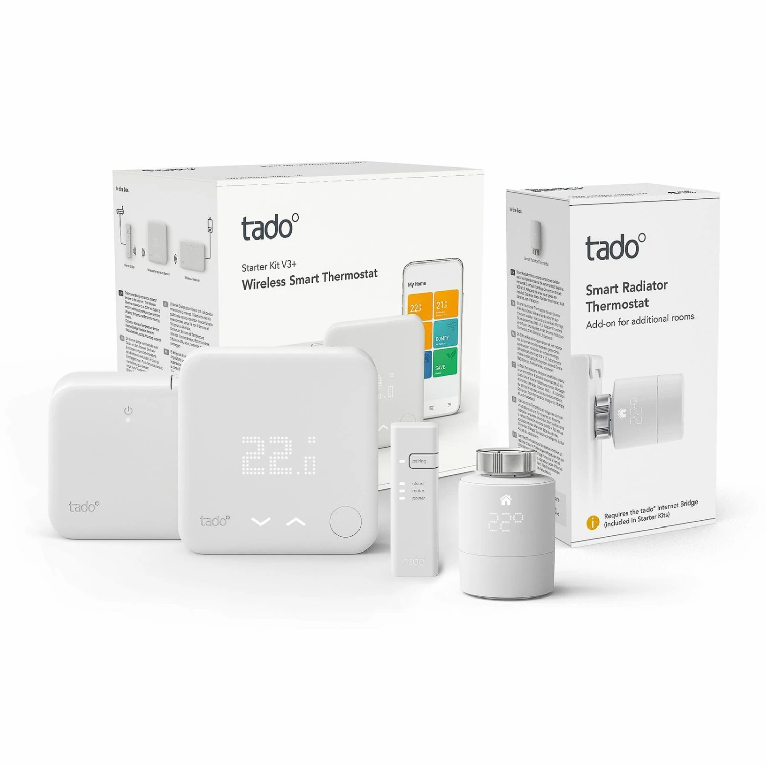 Tado° Smart Thermostat Starter Kit V3+ Funk Bundle 1 Tado° Smart Thermostat Starter Kit V3+ Funk Bundle