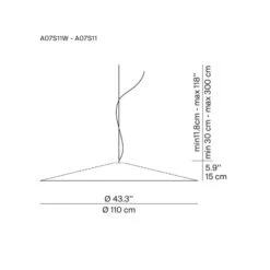 Luceplan Koinè LED-Hängeleuchte 927 Ø110cm Rot -Heimbeleuchtung 10010323 4