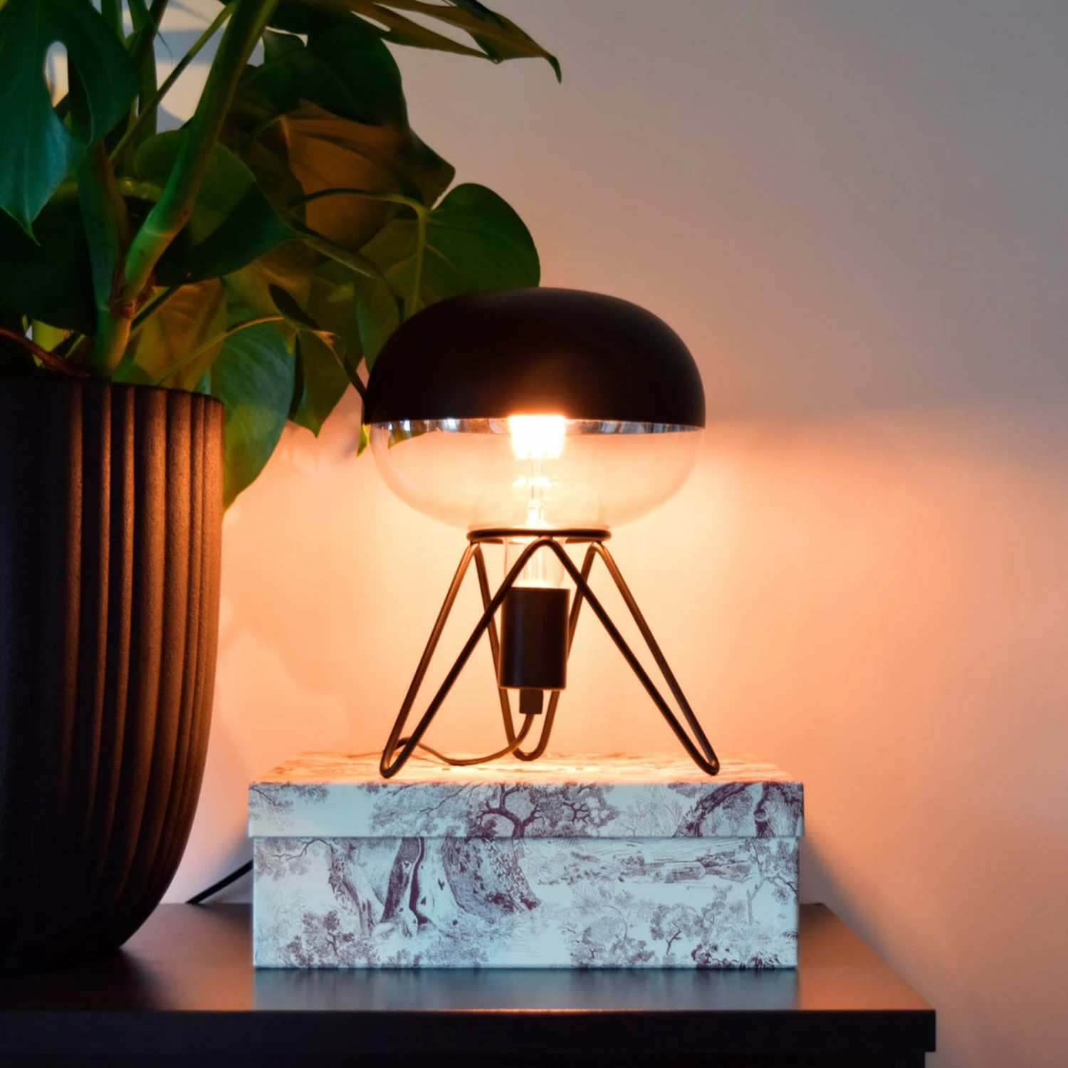 Calex Boden Top Kopfspiegel E27 6W Schwarz Ø22cm 3 Calex Boden Top Kopfspiegel E27 6W Schwarz Ø22cm – Bild 3