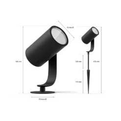 Philips Hue Lily Outdoor Bundle 3er-Spot + Bridge -Heimbeleuchtung 10011648 7