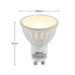Arcchio LED-Reflektor GU10 100° 7W 2.700K 3er-Set -Heimbeleuchtung 10012000 3