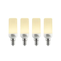 Arcchio LED-Röhrenlampe E14 4,5W 3.000K 4er-Set