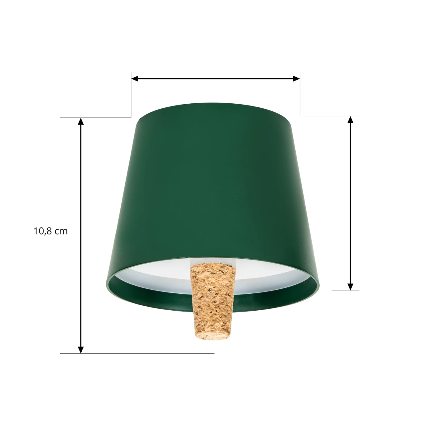 Lindby Linor LED-Weinflaschenlampe Dunkelgrün Akku 4 Lindby Linor LED-Weinflaschenlampe Dunkelgrün Akku – Bild 4