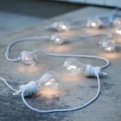 PR Home Glow LED-Außenlichterkette, Weiß