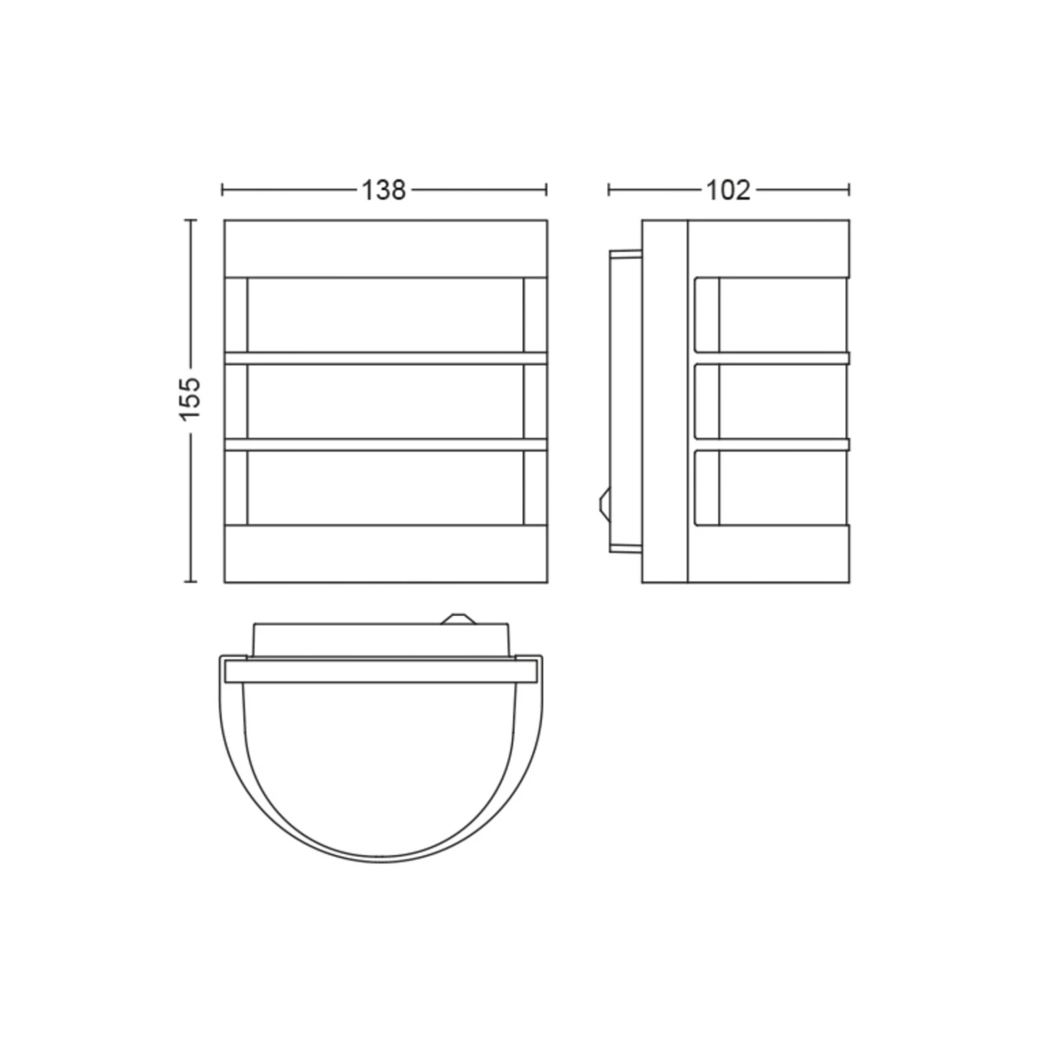 Philips Calgary Außenwandlampe, Edelstahl, Sensor 2 Philips Calgary Außenwandlampe, Edelstahl, Sensor – Bild 2