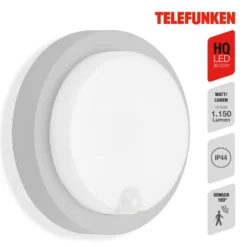 LED-Sensor-Außenwandleuchte Dortmund Ø17cm Silber 8 LED-Sensor-Außenwandleuchte Dortmund Ø17cm Silber -Heimbeleuchtung 10013721 3