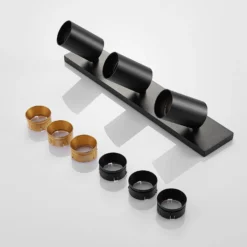 Arcchio Brinja Spot, Eckig Schwarz-gold 3-flg. 2er -Heimbeleuchtung 10013722 8