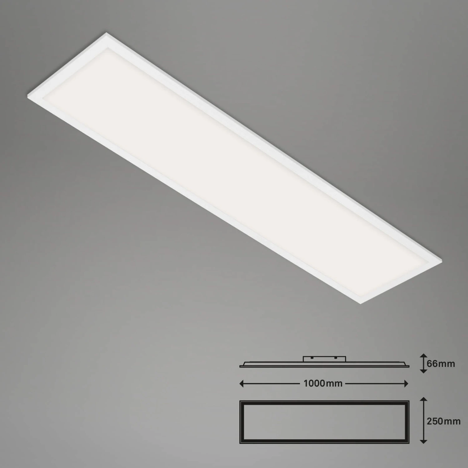 LED-Deckenlampe Piatto S Dimmbar CCT Weiß 100x25cm 2 LED-Deckenlampe Piatto S Dimmbar CCT Weiß 100x25cm – Bild 2