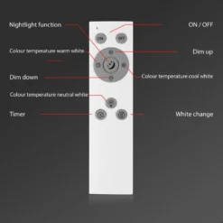 LED-Deckenlampe Piatto S Dimmbar CCT Weiß 100x25cm 13 LED-Deckenlampe Piatto S Dimmbar CCT Weiß 100x25cm -Heimbeleuchtung 10014551 4