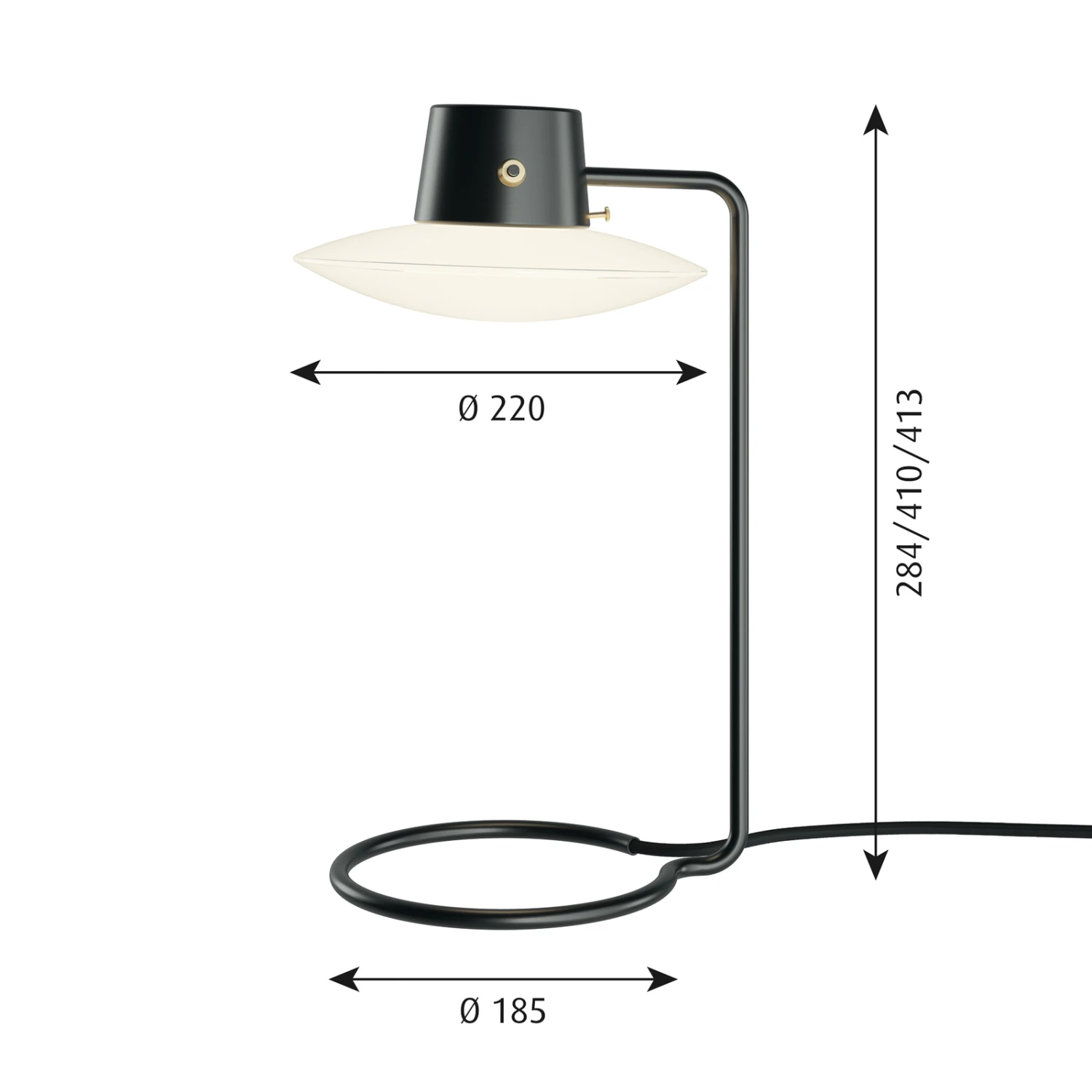 Louis Poulsen AJ Oxford Tisch Schirm Opal 41 Cm 4 Louis Poulsen AJ Oxford Tisch Schirm Opal 41 Cm – Bild 4