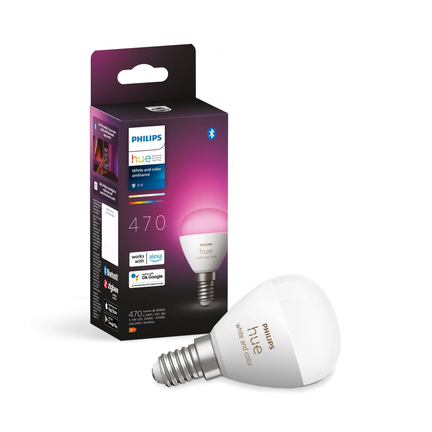 Philips Hue White&Color Ambiance E14 5,1W 470 Lm 4 Philips Hue White&Color Ambiance E14 5,1W 470 Lm – Bild 4