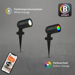 LED-Erdspießstrahler Tuni, TUYA WLAN, CCT, RGB -Heimbeleuchtung 10015599 4