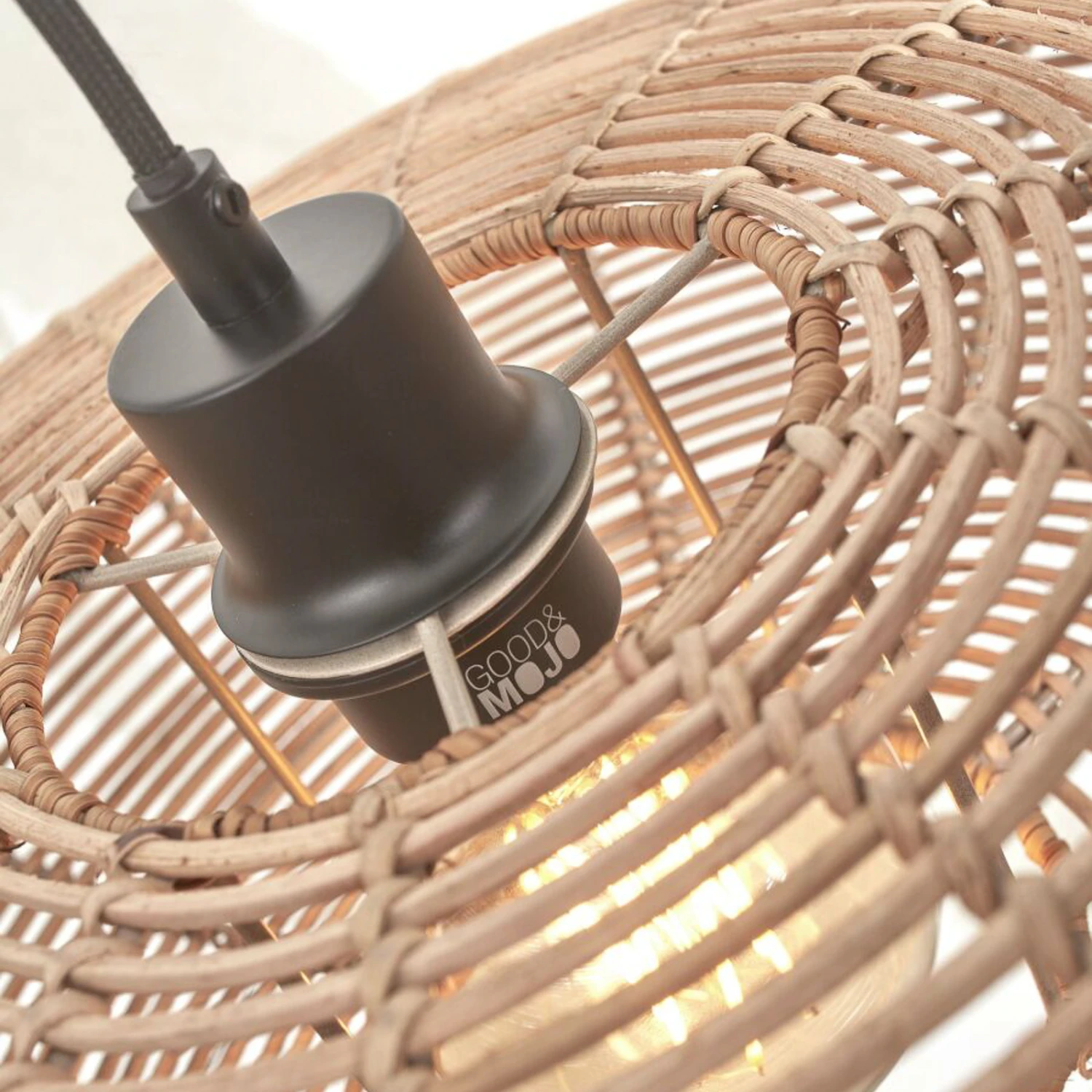 GOOD & MOJO Tanami Hängeleuchte, Natur, Ø 40 Cm 4 GOOD & MOJO Tanami Hängeleuchte, Natur, Ø 40 Cm – Bild 4