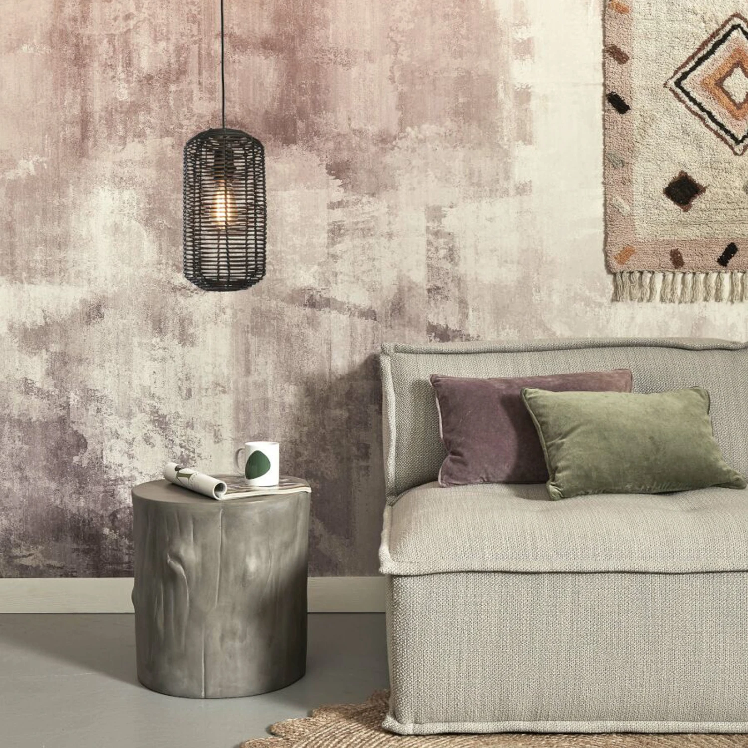 GOOD & MOJO Tanami Hängeleuchte, 18x35cm, Schwarz 2 GOOD & MOJO Tanami Hängeleuchte, 18x35cm, Schwarz – Bild 2