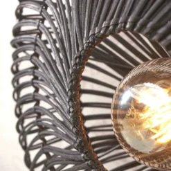 GOOD & MOJO Zanzibar Wandleuchte, Ø 55 Cm, Schwarz -Heimbeleuchtung 10016789 3