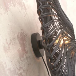 GOOD & MOJO Zanzibar Wandleuchte, Ø 55 Cm, Schwarz -Heimbeleuchtung 10016789 5