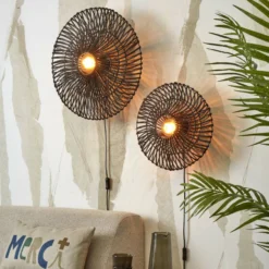 GOOD & MOJO Zanzibar Wandleuchte, Ø 55 Cm, Schwarz -Heimbeleuchtung 10016789 7