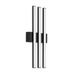 LED-Außenwandleuchte Graz Direkt 3-flg. Schwarz -Heimbeleuchtung 10017132 1