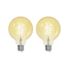 Prios LED-Globe E27 G95 4,9W WLAN Klar Amber, 2er