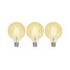 Prios LED-Globe E27 G95 4,9W WLAN Klar Amber, 3er