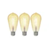 Prios LED-Lampe E27 ST64 4,9W WLAN Amber Klar, 3er