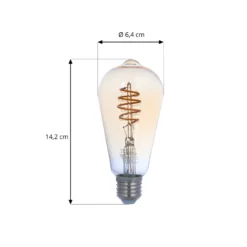 Prios LED-Lampe E27 ST64 4,9W WLAN Amber Klar, 3er -Heimbeleuchtung 10018121 3