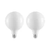 LED-Lampe E27 8W 2.700K G125 Dimmbar Opal 2er-Set