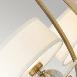 Kronleuchter Gotham, Stoffschirme, 4-flg. Messing 5 Kronleuchter Gotham, Stoffschirme, 4-flg. Messing -Heimbeleuchtung 10018340 2