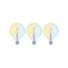 Prios LED-Filamentlampe E27 G125 7W WLAN Klar 3er