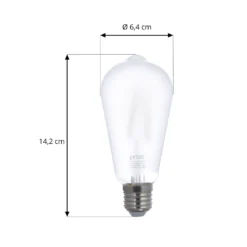 Prios LED-E27-Leuchtmittel ST64 7W WLAN Matt 3er -Heimbeleuchtung 10018409 3