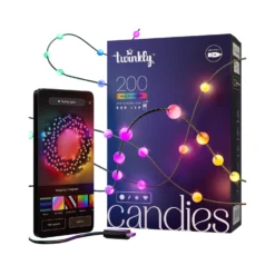 Twinkly Candies Perlen Bluetooth WLAN RGB Grün 12m -Heimbeleuchtung 10018777 8