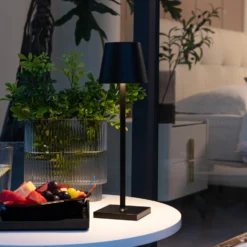 Lindby Janea LED-Akku-Tischleuchte Schwarz 3er-Set -Heimbeleuchtung 10019568 2