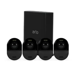 Arlo Ultra 2 Sicherheitssystem, 4 Kameras, Schwarz