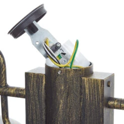 BRILLIANT Mastleuchte Artu 2-flg. In Schwarz/Gold -Heimbeleuchtung 1507156 6