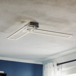 Deckenlampe Frame WiFi CCT, Fernbedienung, Alu