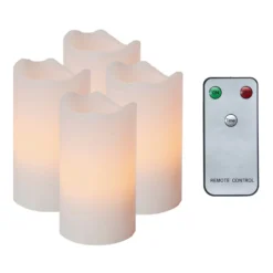 4-er Set - Candle LED-Kerzen M. Fernbedienung Weiß -Heimbeleuchtung 1522511 5
