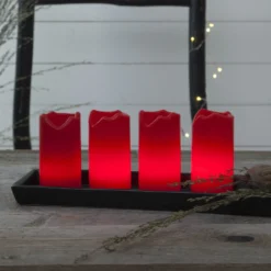 4-er Set - Candle LED-Kerzen M. Fernbedienung Rot -Heimbeleuchtung 1522513 3