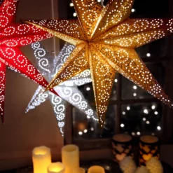 Roter Papierstern Antique -Heimbeleuchtung 1522601 2