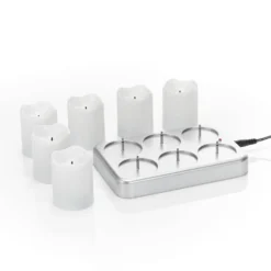 Wiederaufladbares LED-Teelicht Chargeme 6er -Heimbeleuchtung 1523172 5