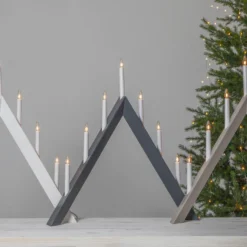 Kerzenleuchter Arrow, Spitz, 7flammig, Grau 5 Kerzenleuchter Arrow, Spitz, 7flammig, Grau -Heimbeleuchtung 1523723 2