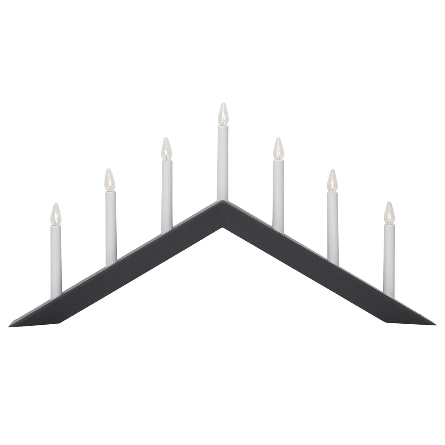 Kerzenleuchter Arrow, Flach, 7flammig, Weiß 7 Kerzenleuchter Arrow, Flach, 7flammig, Weiß – Bild 7