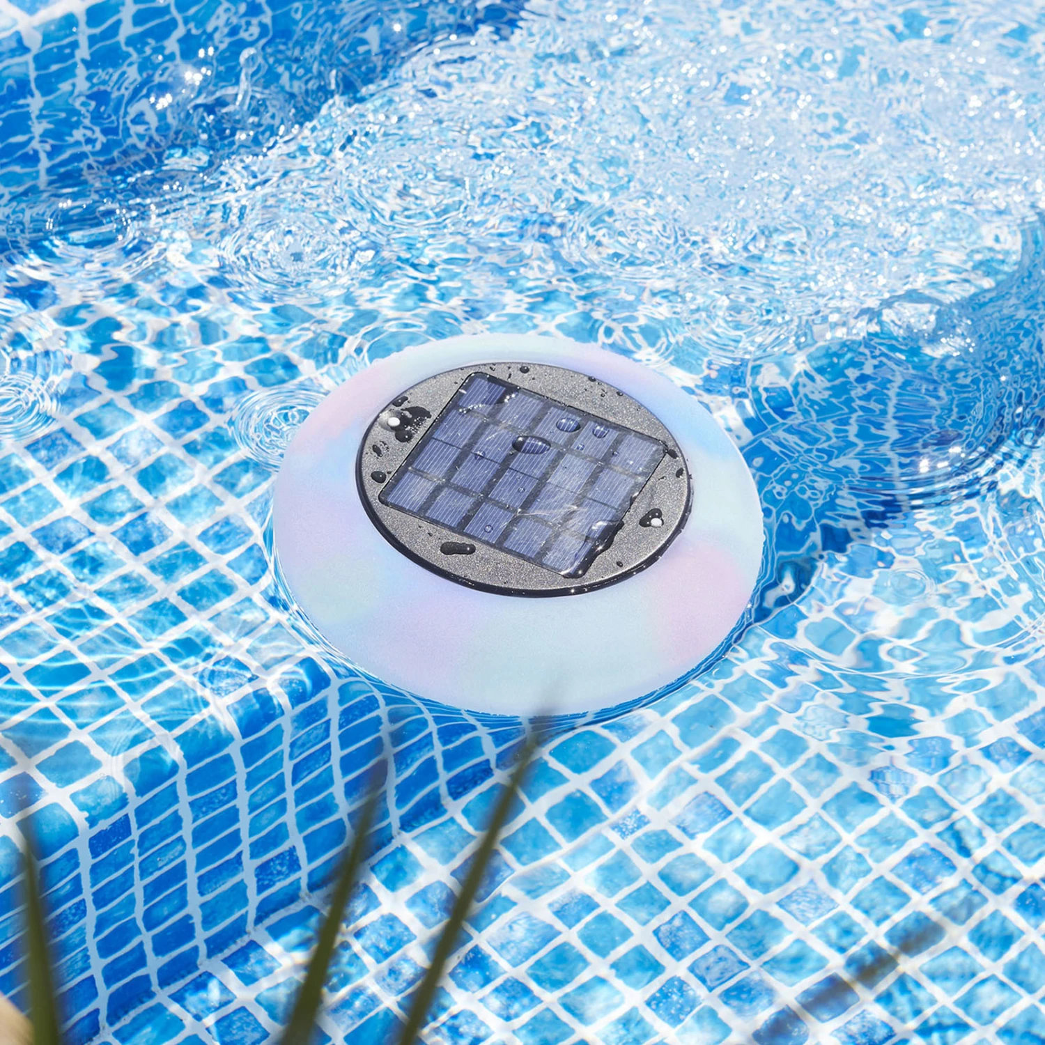 LED-Solar-Poollicht Pool Light Multicolor Warmweiß 1 LED-Solar-Poollicht Pool Light Multicolor Warmweiß