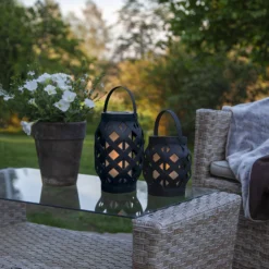 LED-Laterne Flame Lantern, Schwarz, Höhe 16 Cm -Heimbeleuchtung 1523868 2