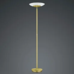 LED-Stehleuchte Findus, 1-flammig, Messing