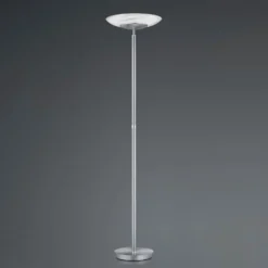 LED-Stehleuchte Findus, 1-flammig, Nickel